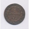 Italie - 1 Centesimo - 1826 - Royaume Sardaigne - cuivre - TTB