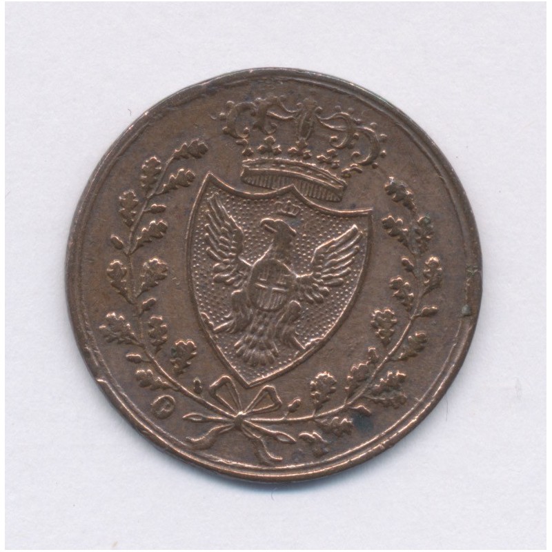 Italie - 1 Centesimo - 1826 - Royaume Sardaigne - cuivre - TTB+