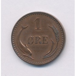 Danemark - 1 Ore 1891 CS - Christian IX - TTB 2