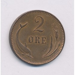 Danemark - 2 Ore 1897 - Christian IX - TTB+