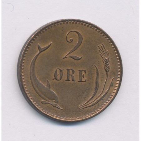 Danemark - 2 Ore 1897 - Christian IX - TTB+