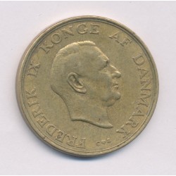 Danemark - 2 Kroner 1958 - Frédérik IX - bronze-alu - TTB