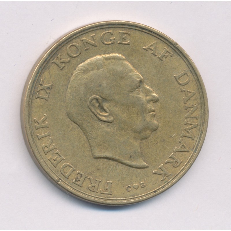 Danemark - 2 Kroner 1958 - Frédérik IX - bronze-alu - TTB