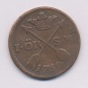Suède - 1 Ore 1758 - Adolphe Frédéric - cuivre - TB