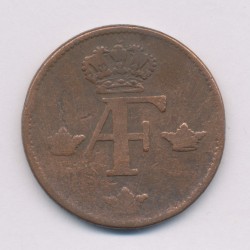 Suède - 1 Ore 1758 - Adolphe Frédéric - cuivre - TB 2