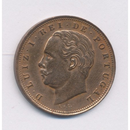 Portugal - 10 Reis - 1884 - Louis 1er - cuivre - TTB