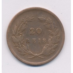 Portugal - 20 Reis 1891 - Carlos I - cuivre - TB 2