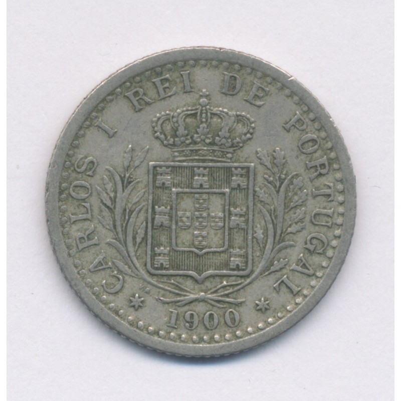 Portugal - 100 Reis 1900 - supra-nickel - TTB