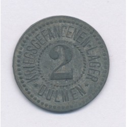 Allemagne - 2 Mark - Ville de Dulmen - Jeton de prison - 1914-1924 - TTB