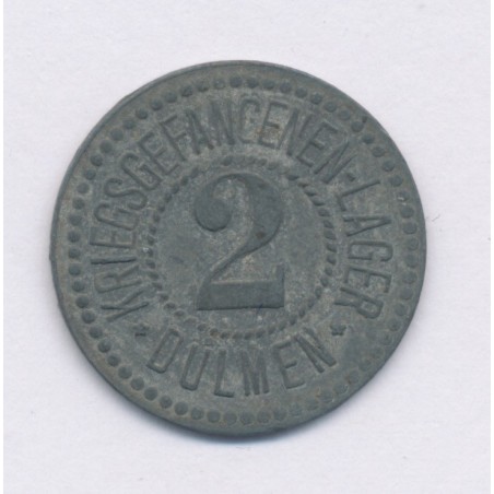 Allemagne - 2 Mark - Ville de Dulmen - Jeton de prison - 1914-1924 - TTB
