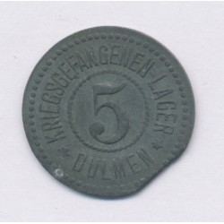 Allemagne - 5 Mark - Ville de Dulmen - Jeton de prison - 1914-1924 - TB+
