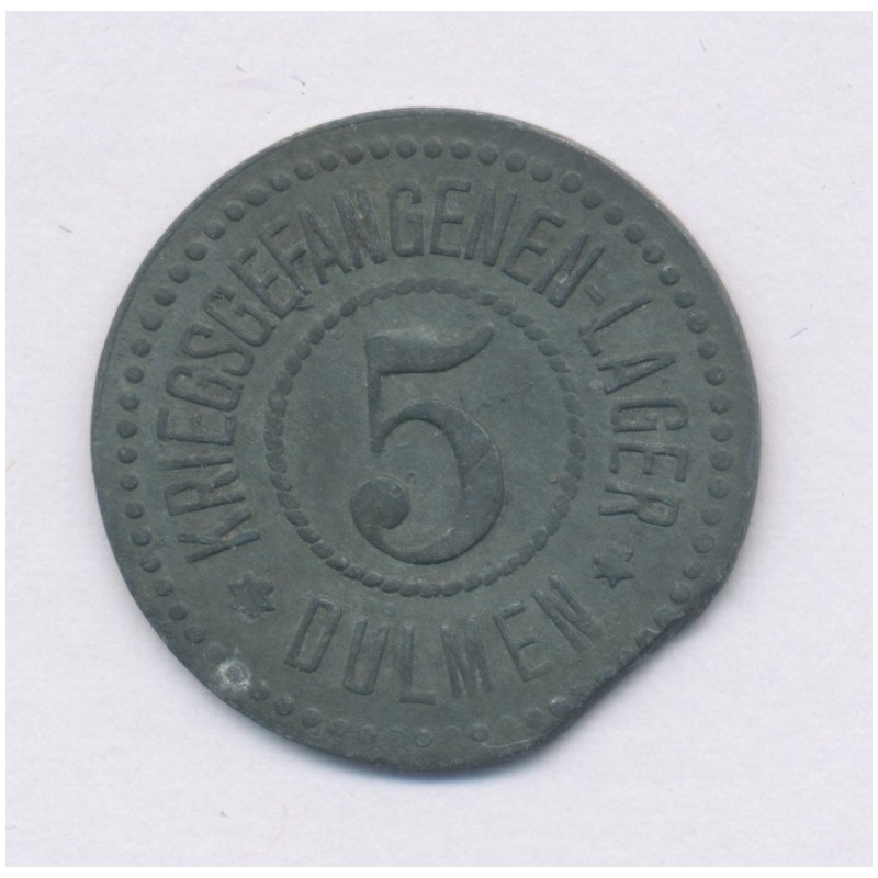 Allemagne - 5 Mark - Ville de Dulmen - Jeton de prison - 1914-1924 - TB+