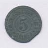 Allemagne - 5 Mark - Ville de Dulmen - Jeton de prison - 1914-1924 - TB+