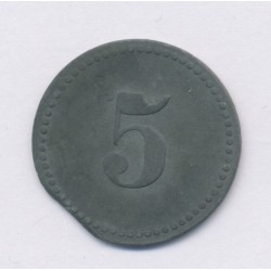 Allemagne - 5 Mark - Ville de Dulmen - Jeton de prison - 1914-1924 - TB+ 2