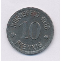 Allemagne - 10 Pfennig 1918 - Luden-scheid - fer - TTB+ 2