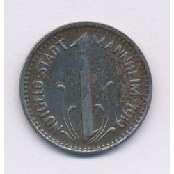 Allemagne - 10 Pfennig 1919 - Mannheim - fer - TTB