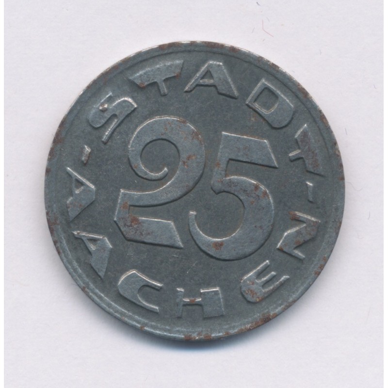 Allemagne - 25 Pfennig 1920 - Aix la chapelle - zinc - TTB