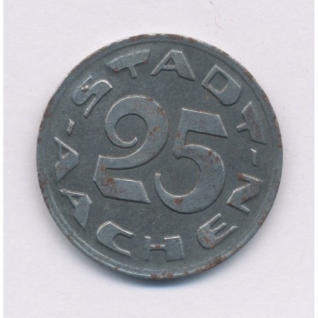 Allemagne - 25 Pfennig 1920 - Aix la chapelle - zinc - TTB