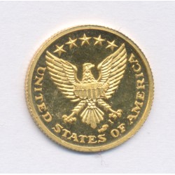Médaille - John Fitzgerald Kennedy - or 1,77g - 16mm - SPL 2