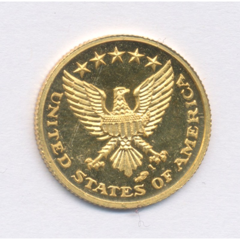 Médaille - John Fitzgerald Kennedy - or 1,77g - 16mm - SPL