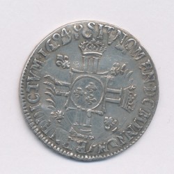 Louis XIV - 1/2 écu aux palmes/8L - 1694 H la rochelle - réformation - TTB 2