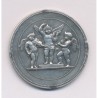 Médaille - 3 anges qui font de la musique - argent 22g - gravure 1900 - TTB