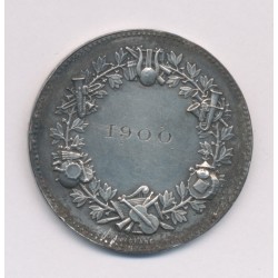 Médaille - 3 anges qui font de la musique - argent 22g - gravure 1900 - TTB 2
