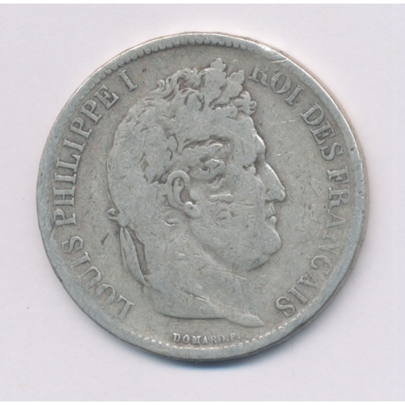 5 Francs Louis philippe I - 1831 M Toulouse - Tranche en Relief - B/TB