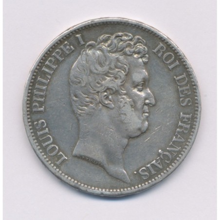 5 Francs Louis philippe I - 1831 A Paris - Tranche en relief - TB/TB+