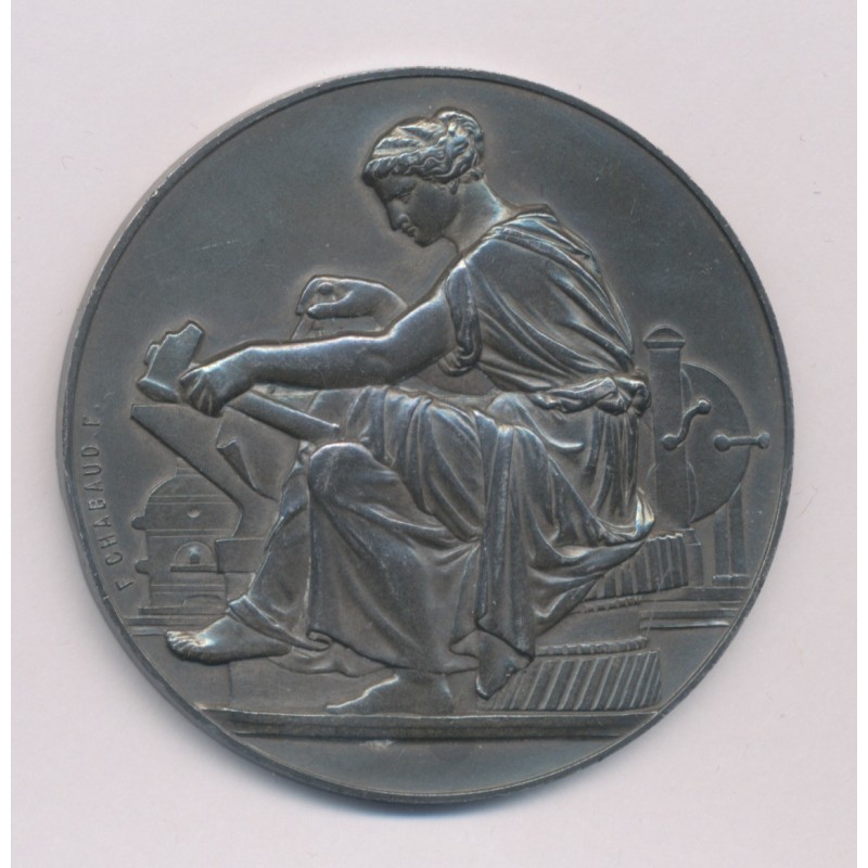 Médaille - Syndicat général de la droguerie Française - argent 59g - 50mm - TTB+