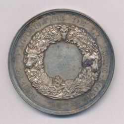 Médaille - Société agriculture de la Haute-Saone - argent 89g - 58mm - TTB