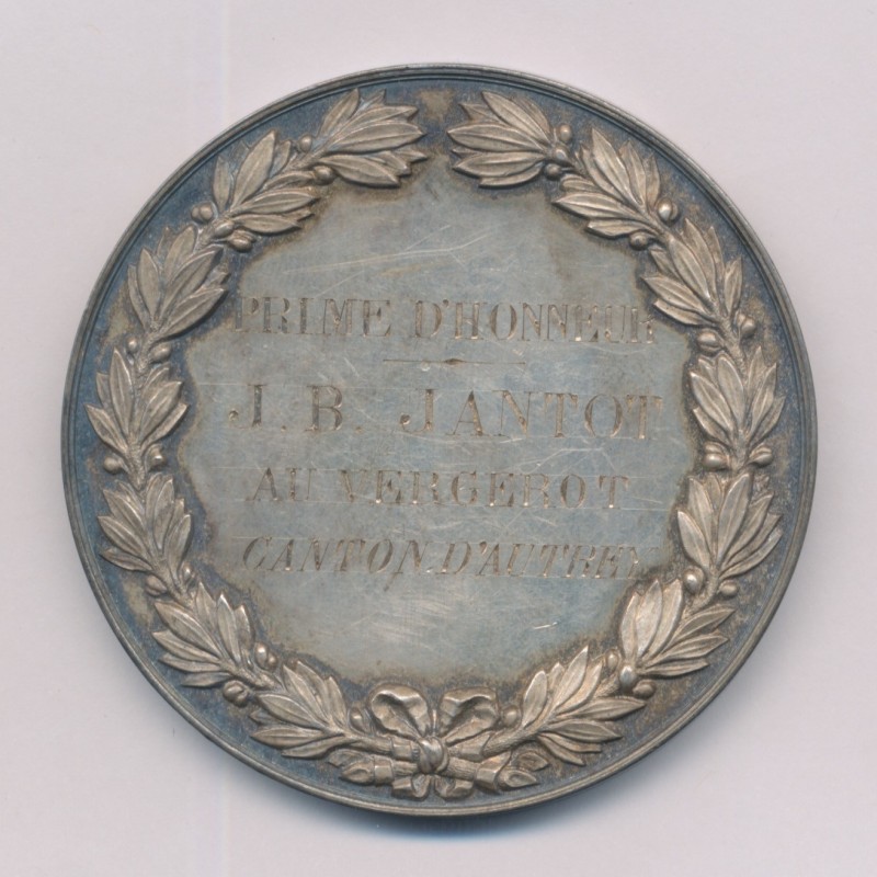 Médaille - Société agriculture de la Haute-Saone - argent 89g - 58mm - TTB