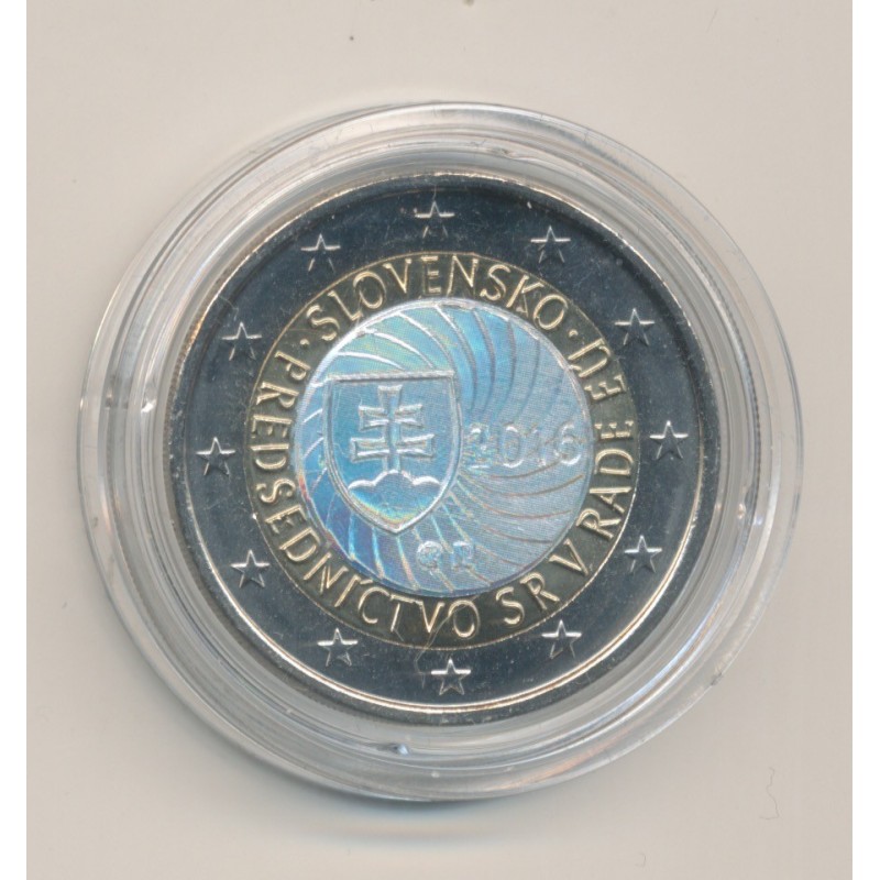 2€ Slovaquie 2016 - Présidence Slovaque à l'UE - version hologramme