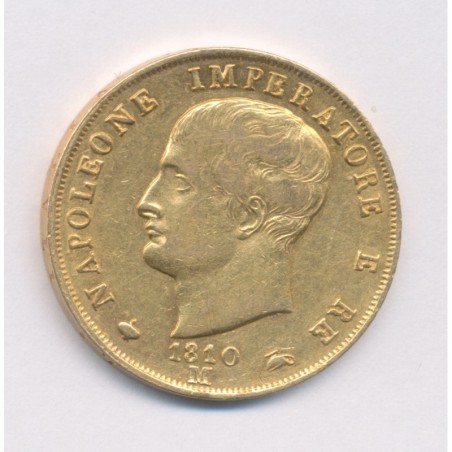 Italie - 40 Lires 1810 M Milan - Napoleone imperatore - TTB
