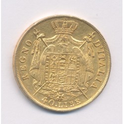 Italie - 40 Lires 1810 M Milan - Napoleone imperatore - TTB 2