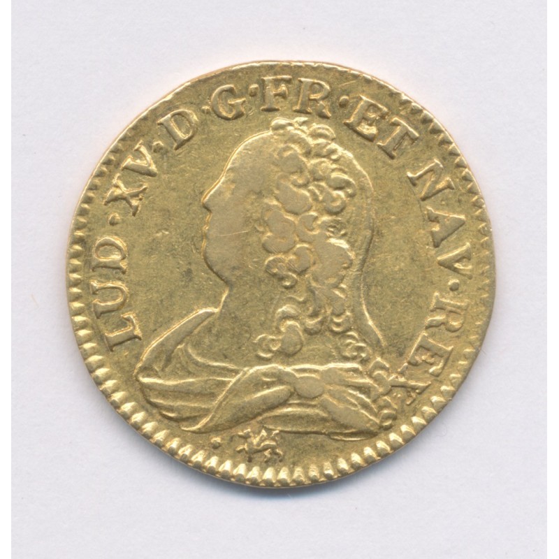 Louis XV - Louis d'or aux lunettes - 1734 H La Rochelle - TB+/TTB
