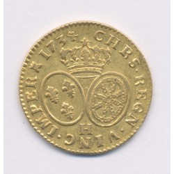 Louis XV - Louis d'or aux lunettes - 1734 H La Rochelle - TB+/TTB 2