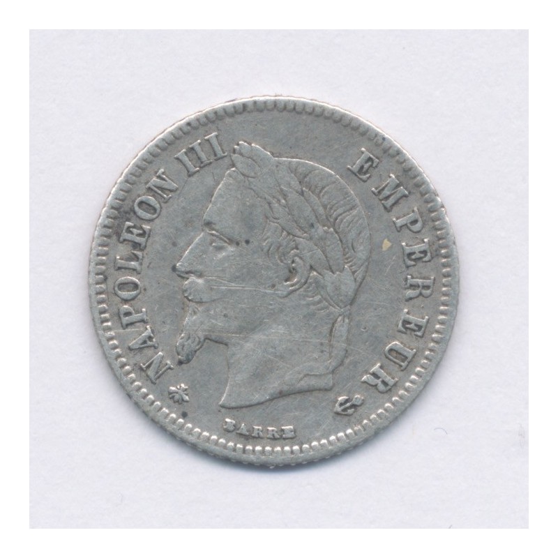 20 centimes Napoléon III - 1866 A Paris - Tête laurée - TTB