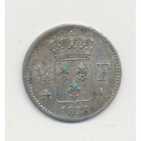 1/4 Franc - 1828 A Paris - Charles X - TTB+