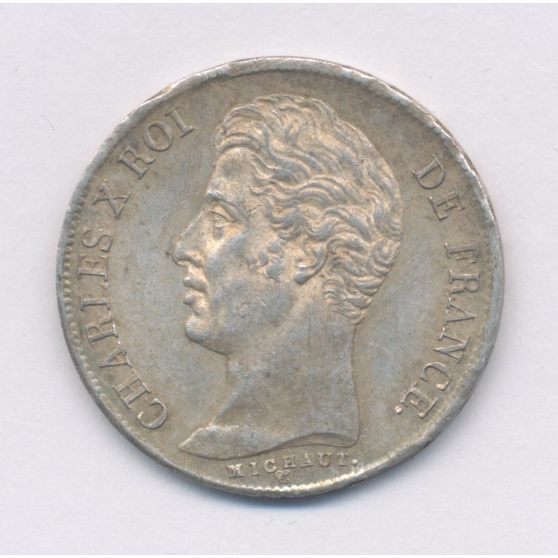 Charles X - 1 Franc - 1825 A Paris - TTB+