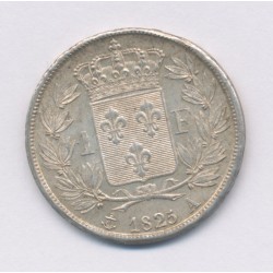 Charles X - 1 Franc - 1825 A Paris - TTB+ 2