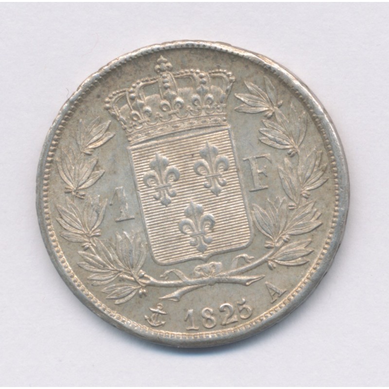 Charles X - 1 Franc - 1825 A Paris - TTB+