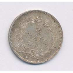 1/2 Franc Louis Philippe I - 1845 B Rouen - SUP 2