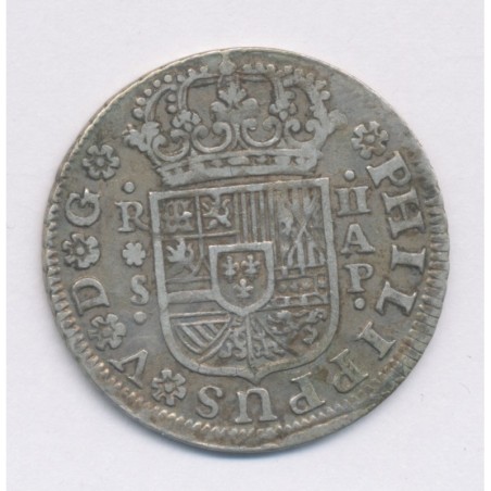 Espagne - 2 Reales 1736 - argent - TTB+