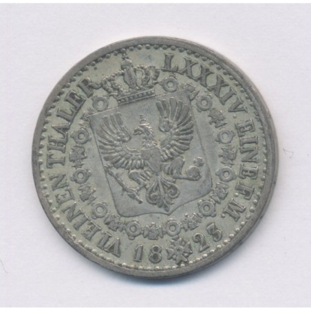 Allemagne - Prusse - 1/6 Thaler - 1823 A Berlin - TTB+