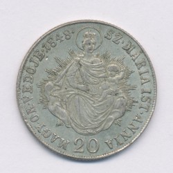 Hongrie - 20 Krajczar 1848 - François Joseph I - TTB+ 2