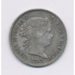 Espagne - 4 Reales 1863 - argent - TB+