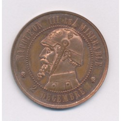 Monnaie Satirique - 2 Septembre 1870 - Vampire de la France - Napoléon III le misérable - 33,5mm - SPL+