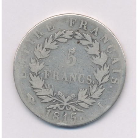 5 Francs Napoléon empereur - 1815 I Limoges - TB