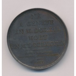 Médaille - Jean-Jacques Rousseau - cuivre 41mm - SUP 2